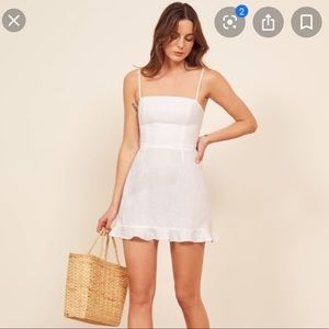 Reformation Kiernan White Dress size 8